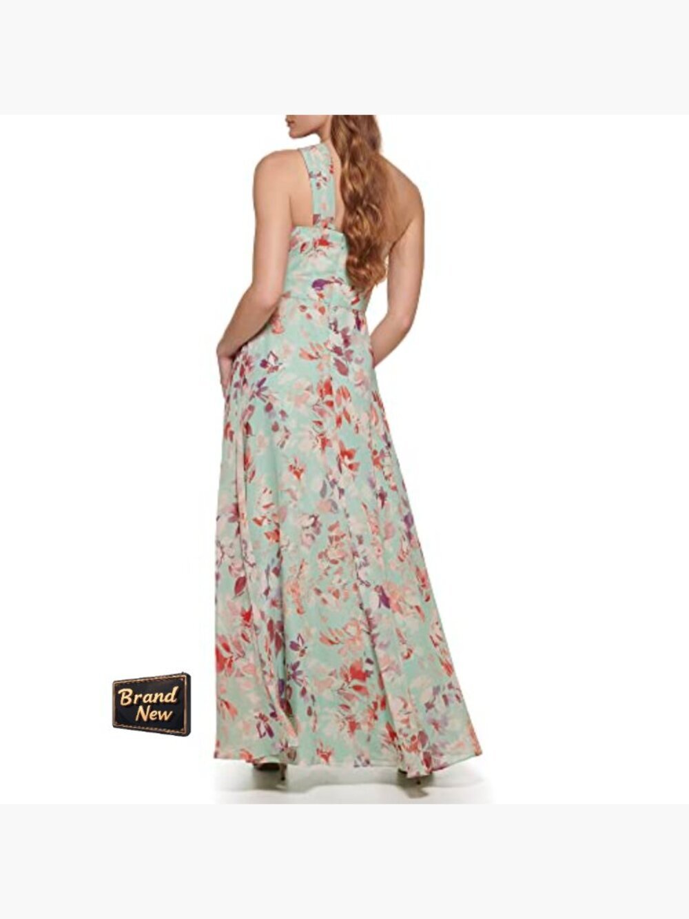 Elegant Guest of Wedding Gown Sleeveless Asymmetrical One Shoulder Chiffon - Picture 3 of 5